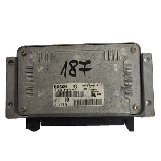PEUGEOT 306 CITROEN XSARA ECU / 0261206214 / 9632693880 / MP7.2 / BOSCH