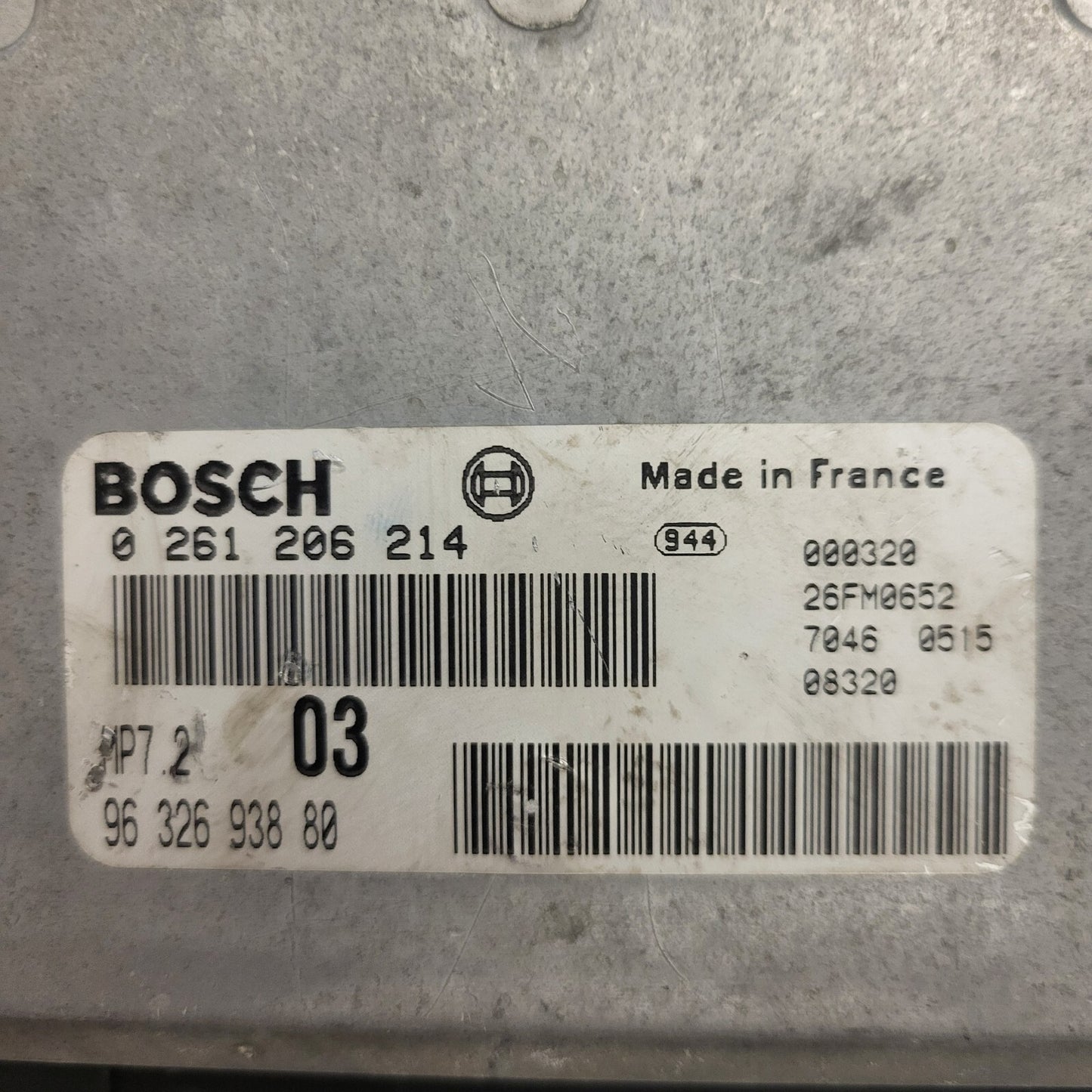 Peugeot 106 Citroen Saxo 1.1 ECU / 0261204622 / 9630278180 / MA3.1 / BOSCH