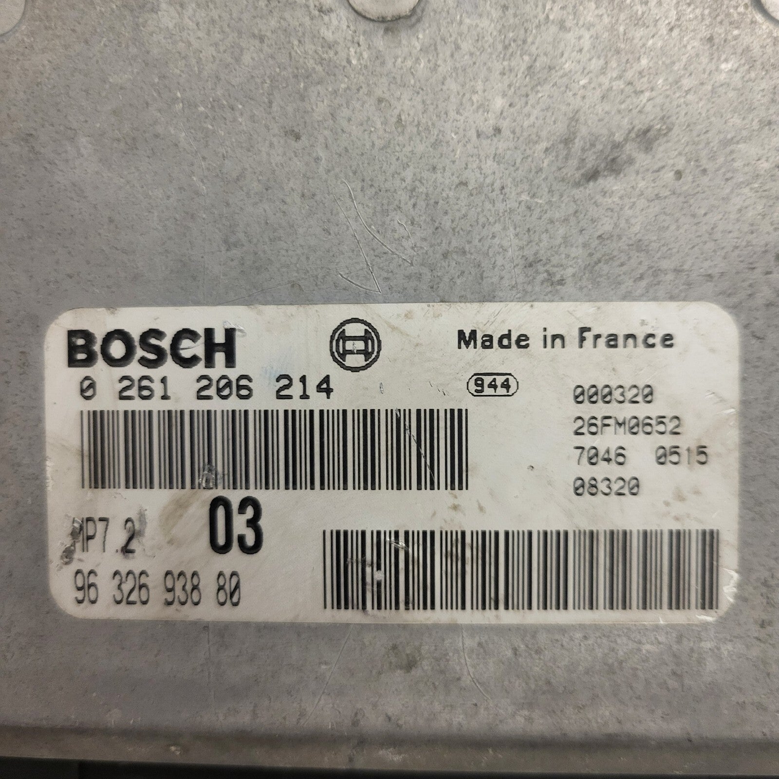Peugeot 106 Citroen Saxo 1.1 ECU / 0261204622 / 9630278180 / MA3.1 / BOSCH