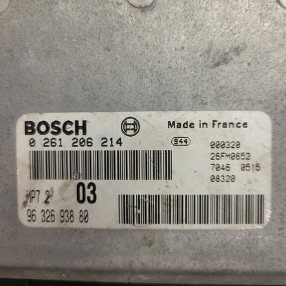 Peugeot 106 Citroen Saxo 1.1 ECU / 0261204622 / 9630278180 / MA3.1 / BOSCH