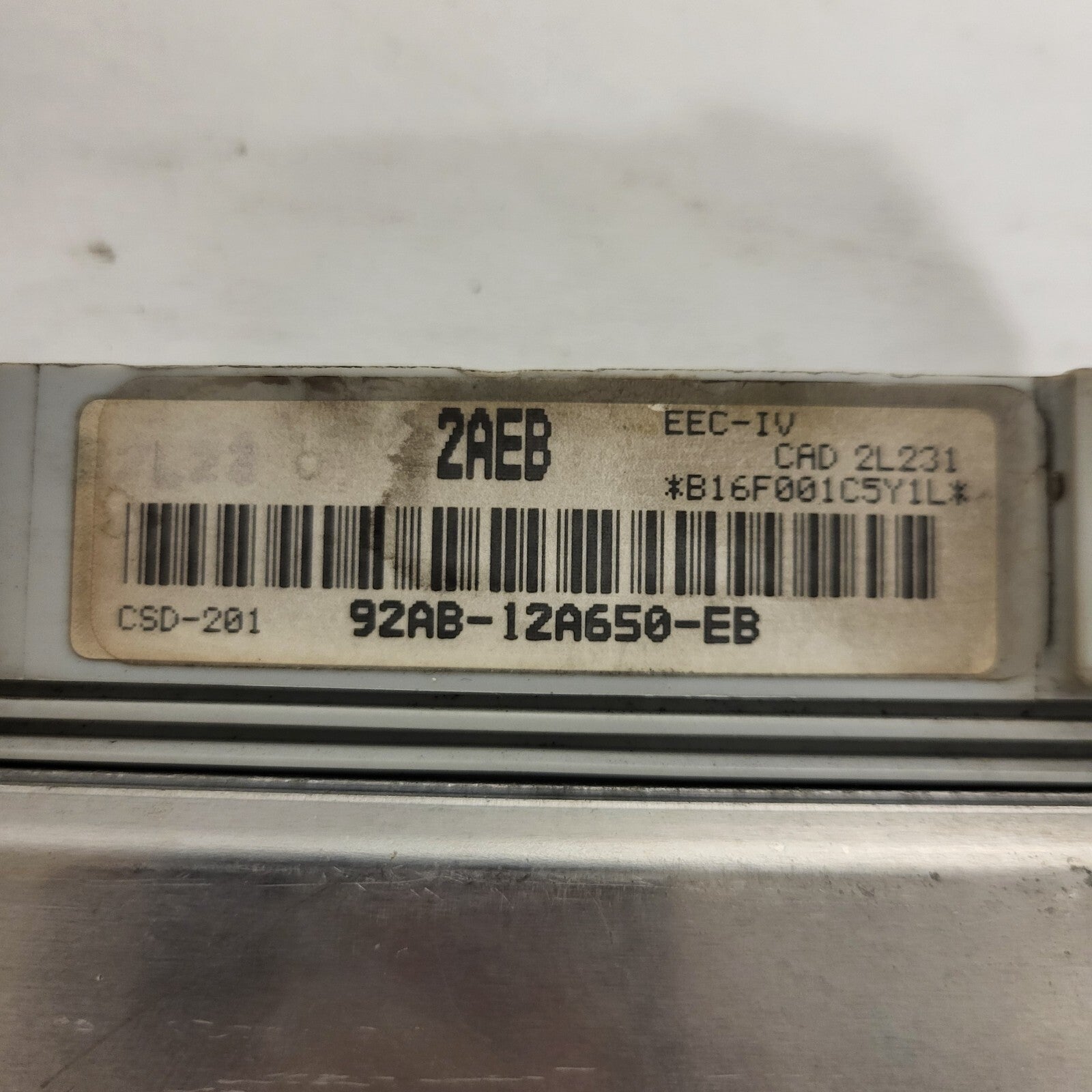Ford Focus ECU / 92AB-12A650-EB / 2AEB / EEC-IV / CSD-201 