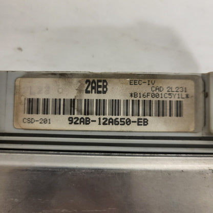 Ford Focus ECU / 92AB-12A650-EB / 2AEB / EEC-IV / CSD-201 
