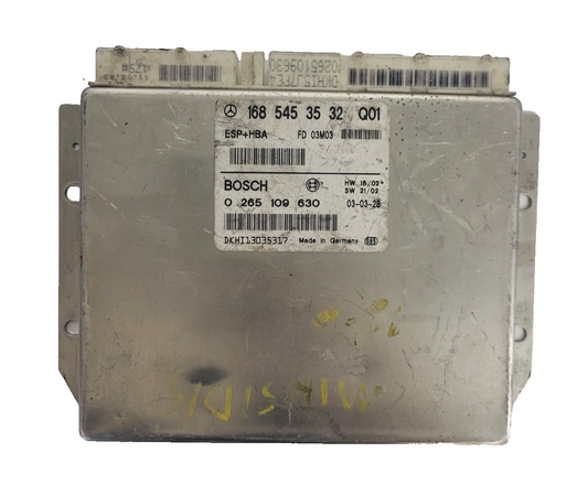 MERCEDES-BENZ A CLASS W168 ESP ECU / 1685453532 / 0265109630 / BOSCH ESP+HBA
