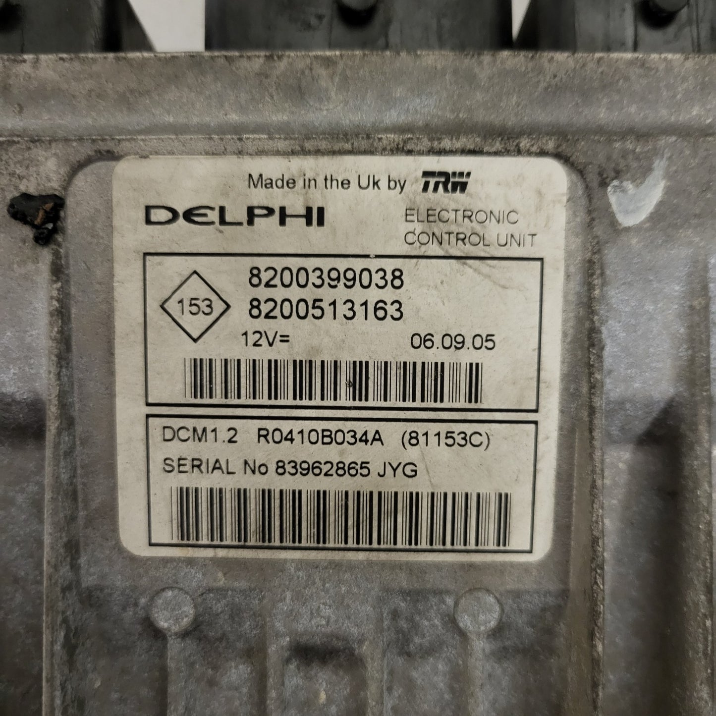 RENAULT NISSAN ECU / R0410B034A / 8200399038 / 8200513163 / DCM1.2