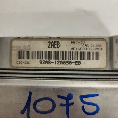 Ford Focus ECU / 92AB-12A650-EB / 2AEB / EEC-IV / CSD-201 