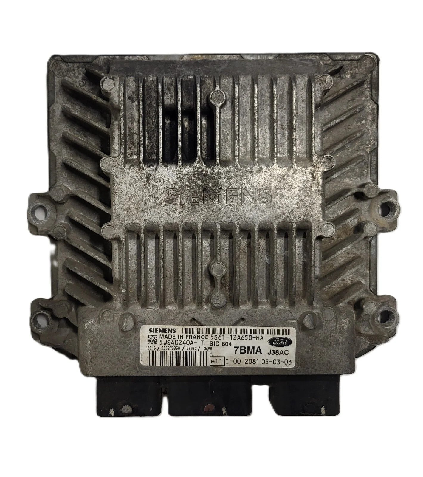 Ford ECU / 5S61-12A650-HA / 5WS40240A-T / 7BMA / SID804 / J38AC / SIEMENS