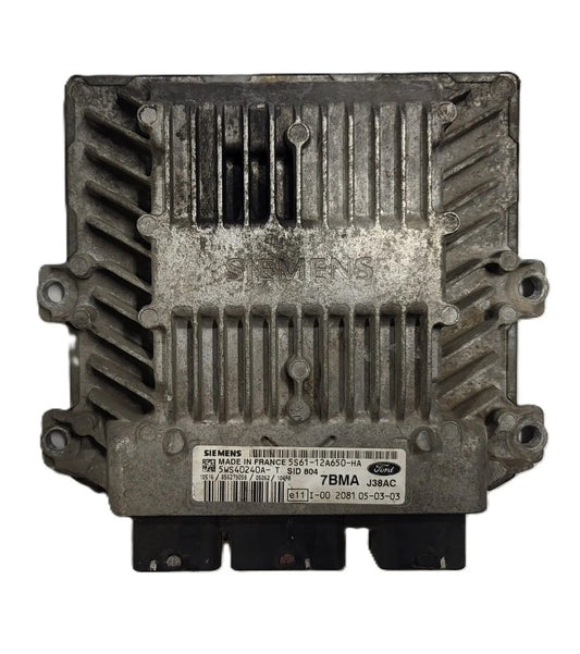 Ford ECU / 5S61-12A650-HA / 5WS40240A-T / 7BMA / SID804 / J38AC / SIEMENS