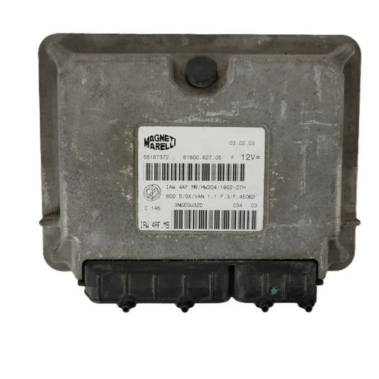 Fiat Seicento 600 ECU / 55187372 / IAW 4AF.M9 / 61600.627.05 / MAGNETI MARELLI