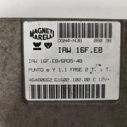 FIAT PUNTO LANCIA Y 1.1 ECU / IAW 16F.EB / 46480662 /  IAW16F.EB / MAGNETI MAREL