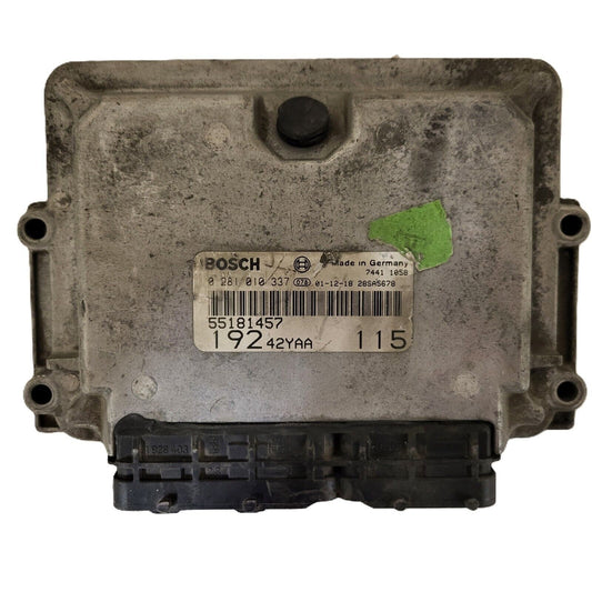 Fiat STILO ECU / 55181457 / 0281010337 / 19242YAA / BOSCH