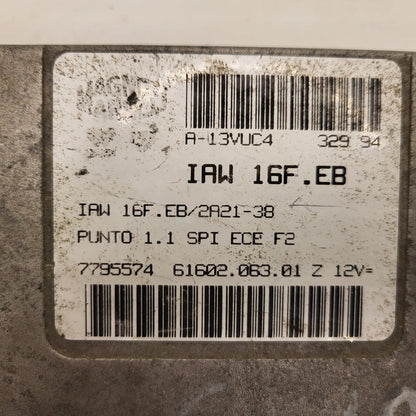 Fiat Punto 1.1 ECU / IAW 16F.EB / 7795574 / 61602.063.01 / MAGNETI MARELLI