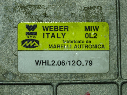 LANCIA DEDRA 1.6 ECU /  MIW 0L2 / WHL2.06/12O.79 / WEBER ITALY