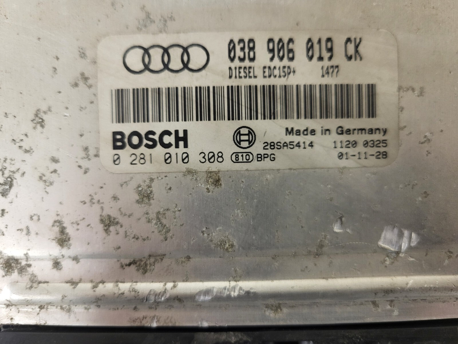 AUDI A3 ECU / 038906019CK / EDC15P+ / 0281010308 / BOSCH