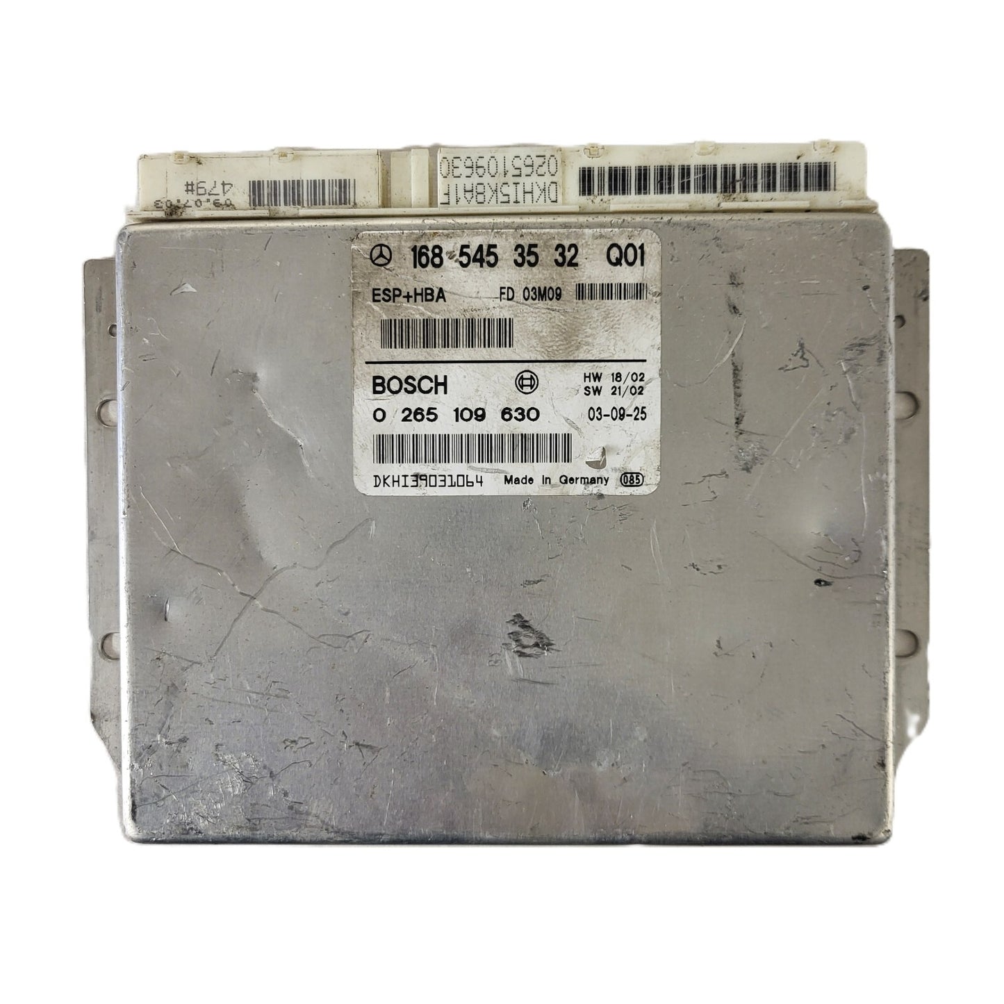 MERCEDES-BENZ A CLASS W168 ESP ECU / 1685453532 / 0265109630 / BOSCH ESP+HBA