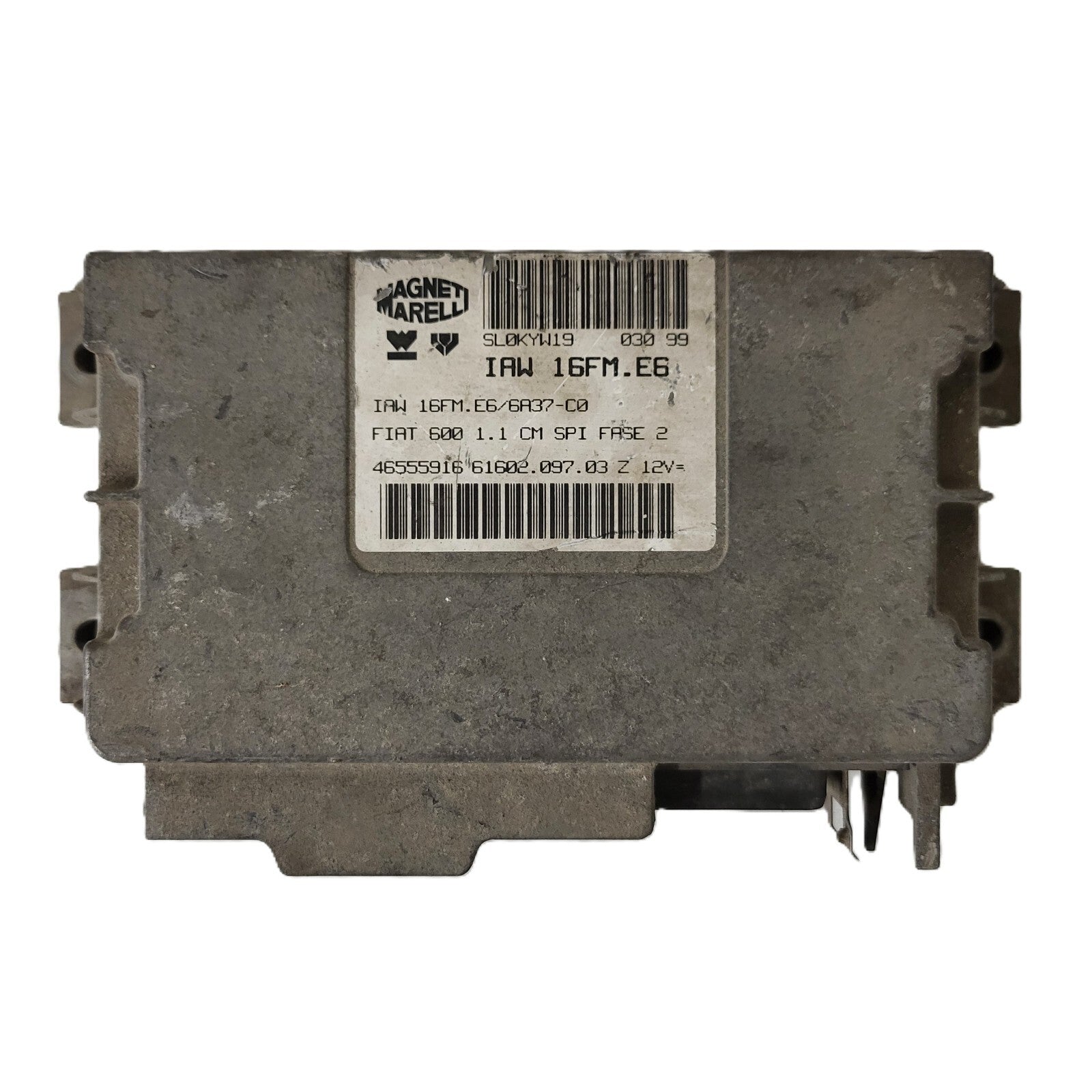 FIAT 600 1.1 ECU / IAW 16FM.E6 / 46555916 / 61602.097.03 / MAGNETI MARELLI