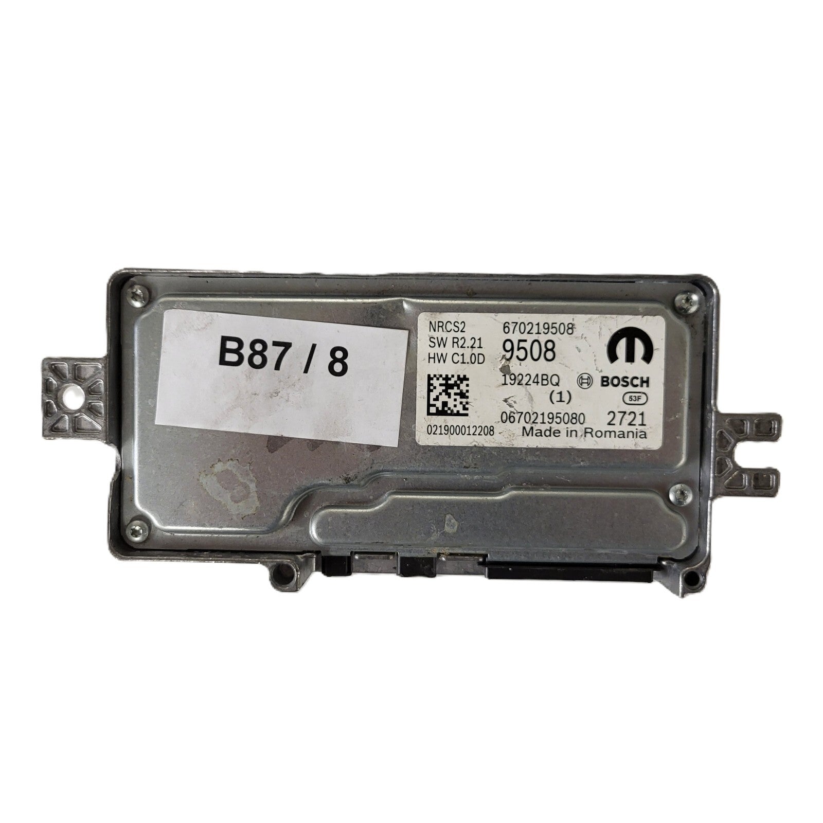 FIAT ALFA MODULEECU / NRCS2 / 670219508 / 19224BQ / SW R2.21 / HW C1.0D / BOSCH 