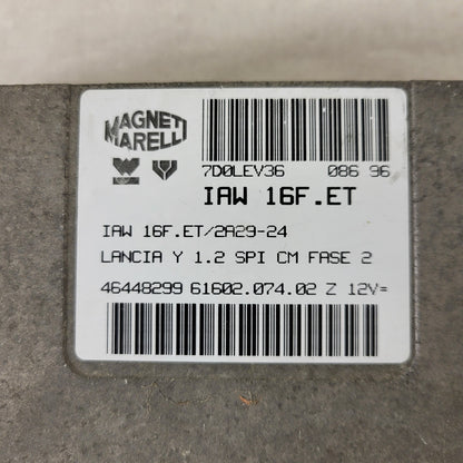 LANCIA Y 1.2 ECU / IAW 16F.ET / 46448299 / 61602.074.02 / MAGNETI MARELLI