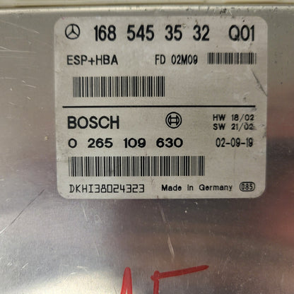 MERCEDES-BENZ A CLASS W168 ESP ECU / 1685453532 / 0265109630 / BOSCH ESP+HBA