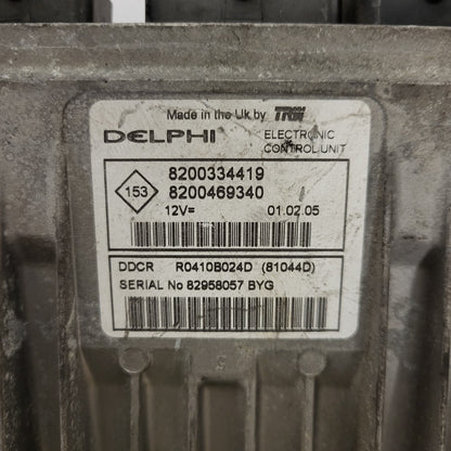 RENAULT MEGANE ECU / R0410B024D / 8200334419 / 8200469340 / DDCR / DELPHI