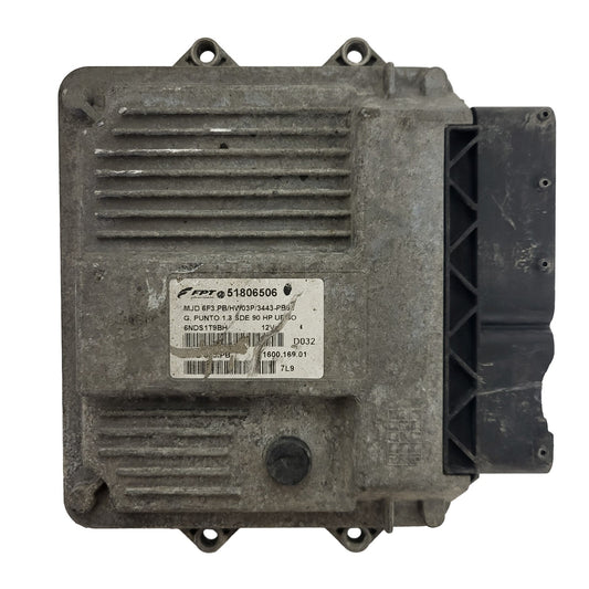 FIAT GRANDE PUNTO ECU / 51806506 / MJD 6F3.PB / HW03P / FPT