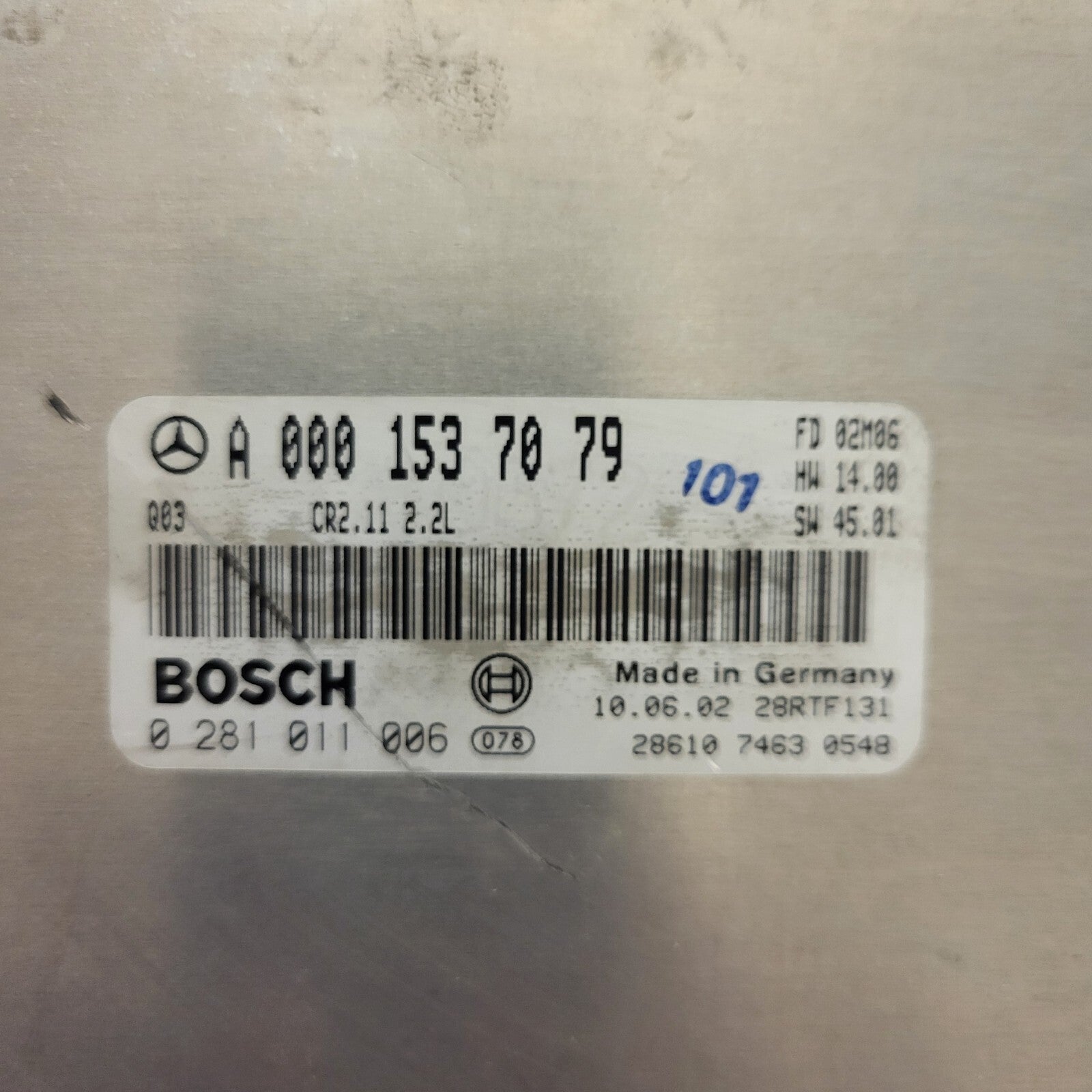 MERCEDES ECU / A0001537079 / 0281011006 / BOSCH