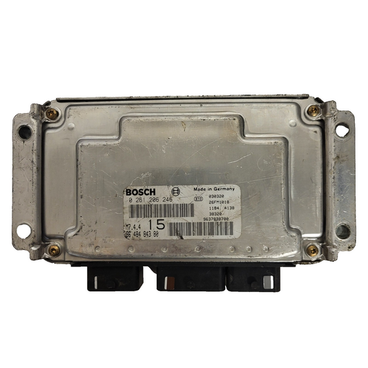 Peugeot Citroen ECU / 0261206246 / M7.4.4 / 9648484380 / BOSCH