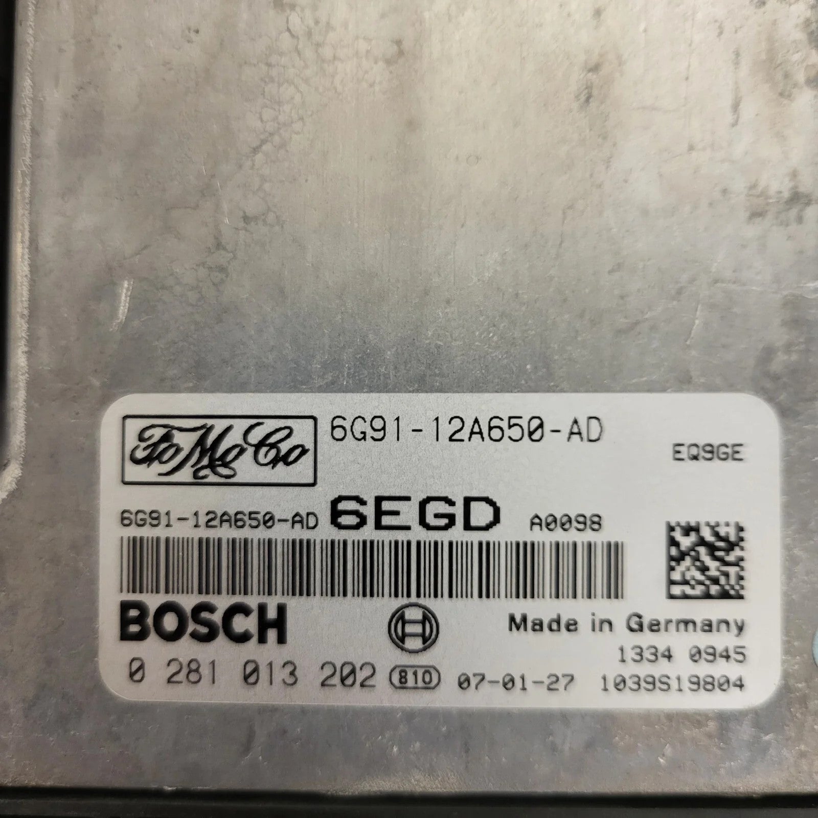 LAND ROVER FREELANDER ECU / 0281013202 / 6G91-12A650-AD / 6EGD / BOSCH