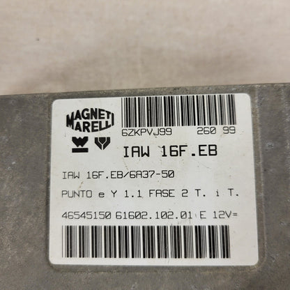 FIAT PUNTO LANCIA Y ECU / IAW 16F.EB / 46545150 / 61602.102.01 / MAGNETI MARELLI