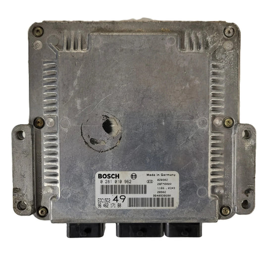 Peugeot Citroen ECU / 0281010962 / 9646217180 / BOSCH