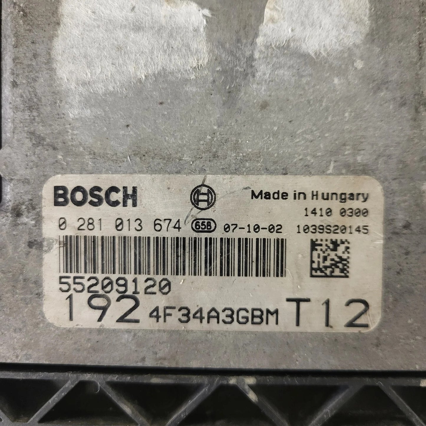 FIAT STILO ECU / 281013674 / 55209120 / BOSCH
