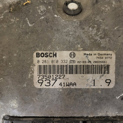 ALFA ROMEO 147 ECU / 0281010332 / 73501227 / 93741WAA / BOSCH