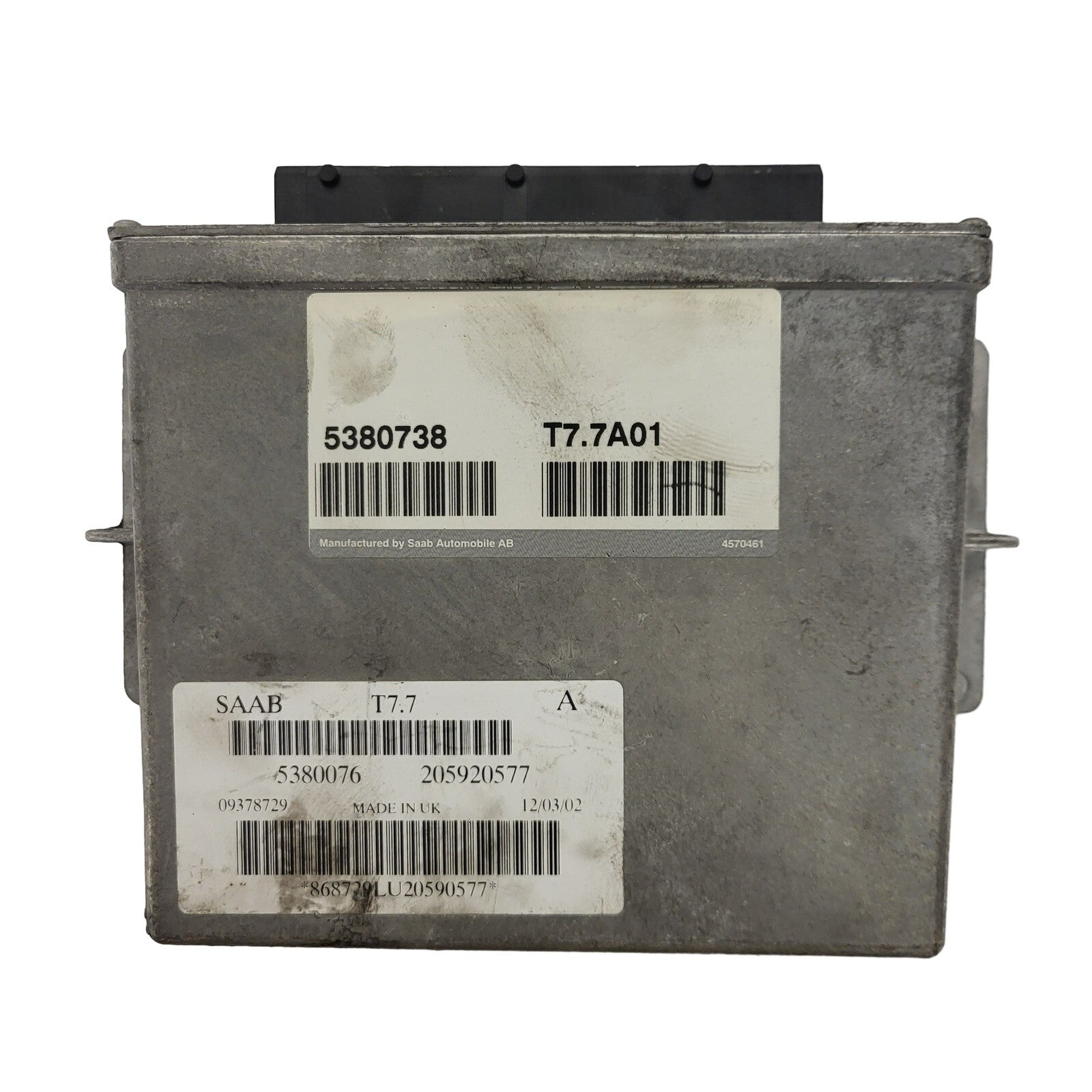 SAAB 9-5 ECU / 5380738 / T7.7A01 / 5380076 / 205920577 