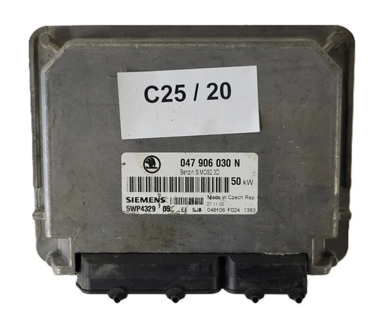ŠKODA FELICIA ECU / 047906030N / 5WP4329 05 / SIMOS 2.3D / SIEMENS