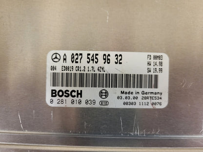 Mercedes A-Class W168 ECU / A0275459632 / 0281010039 / BOSCH