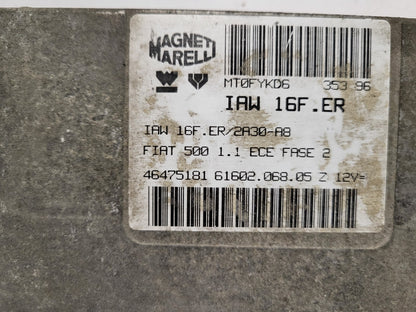 Fiat 500 1.1 ECU / IAW 16F.ER / 46475181 / 61602.068.05 /MAGNETI MARELLI