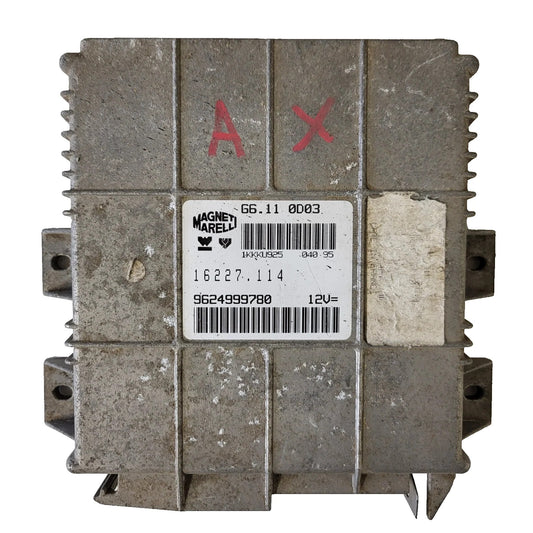 Peugeot 106 Citroen Ax 1.1 ECU / 9624999780 / G6.11 0D03 / G6.110D03
