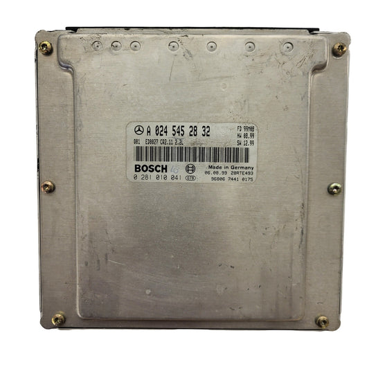 MERCEDES W210 ECU / A0245452832 / 0281010041 / CR2.11 / ED0027 / BOSCH