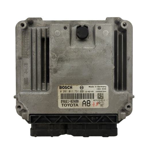 TOYOTA YARIS 1.4 ECU / 0281011731 / 89661-02A80 / A8 / 1ND-TV / BOSCH