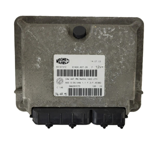 Fiat Seicento 600 ECU / 55187372 / IAW 4AF.M9 / 61600.627.05 / MAGNETI MARELLI