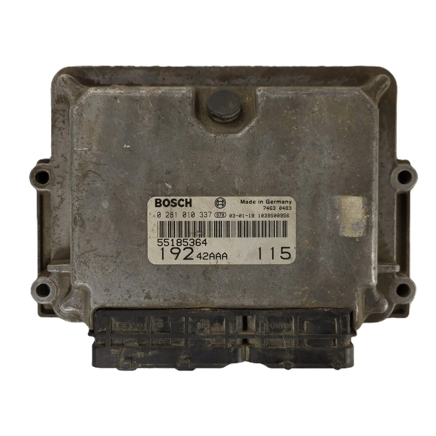 Fiat Stilo 1.9 JTD ECU / 0281010337 / 55185364 / BOSCH