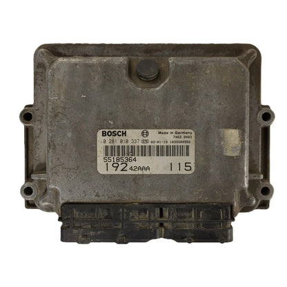 Fiat Stilo 1.9 JTD ECU / 0281010337 / 55185364 / BOSCH