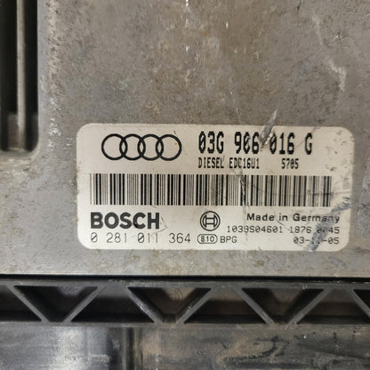 AUDI A3 8P ECU / 0281011364 / 03G906016G / EDC16U1 / BOSCH