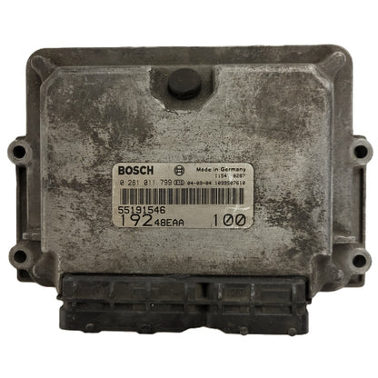 Fiat STILO 1.9 ECU / 0281011799 / 55191546 / BOSCH