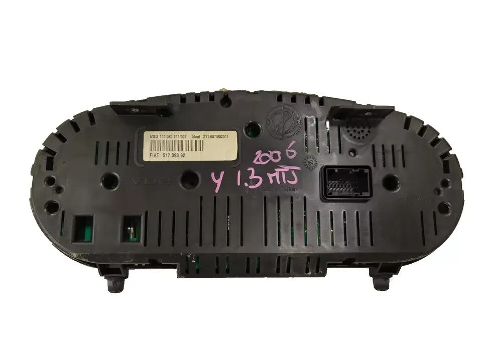 LANCIA YPSILON DIESEL 51709392 QUADRO STRUMENTI CONTACHILOMETRI TACHIMETRO