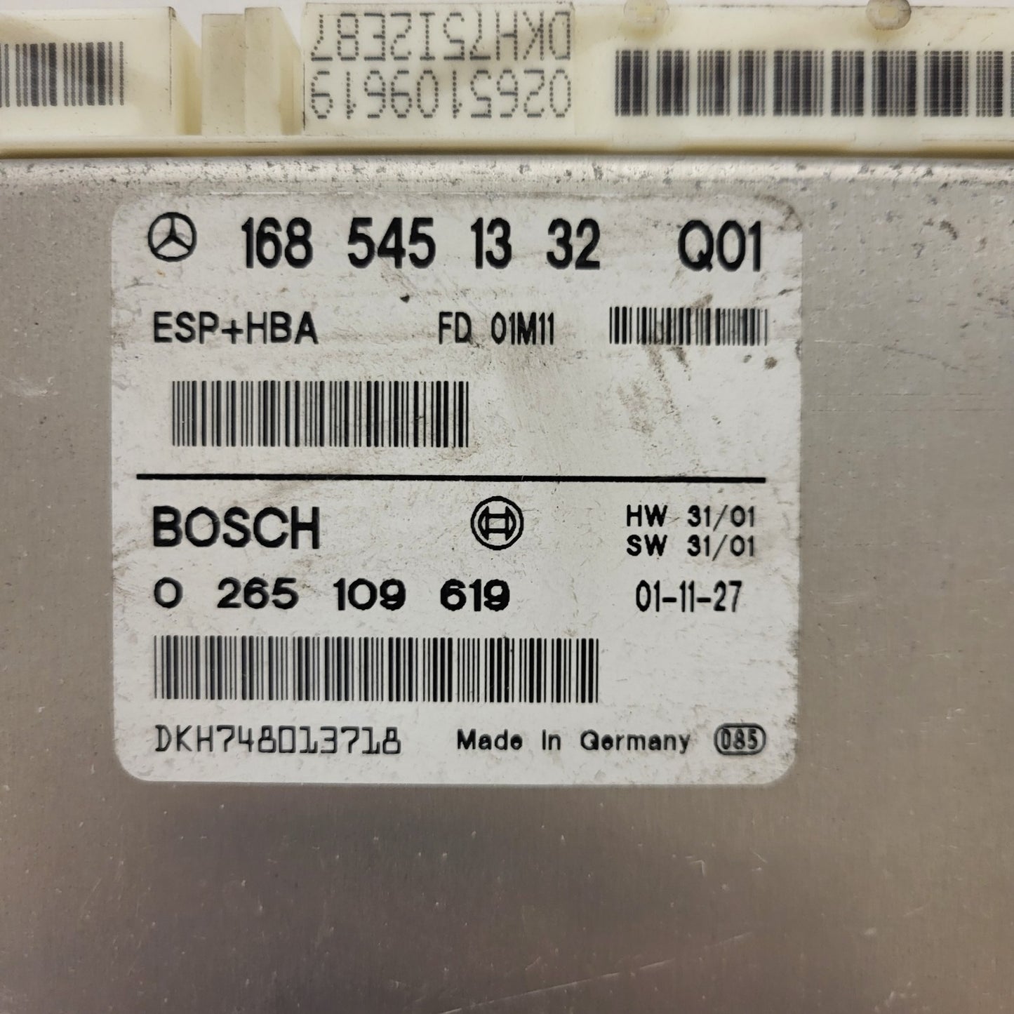 MERCDES BENZ ECU / 1685451332 / 0265109619 / BOSCH / ESP HBA
