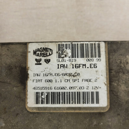FIAT 600 1.1 ECU / IAW 16FM.E6 / 46555916 / 61602.097.03 / MAGNETI MARELLI