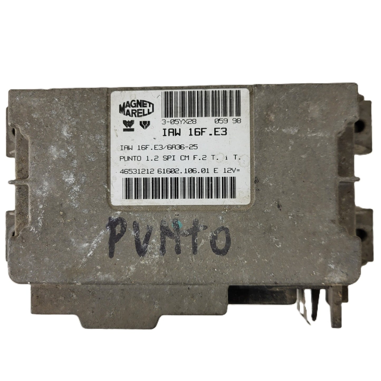 FIAT PUNTO 1.2 ECU / 16F.E3 / 46531212 / 61602.106.01 / MAGNETI MARELLI