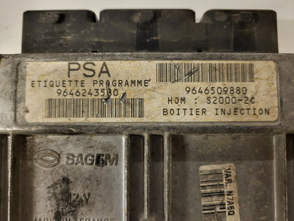 CITROEN XSARA ECU / 9646243580 / 9646509880 / 21647426-6 / S2000-2C / SAGEM