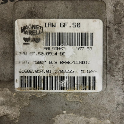 FIAT 500 ECU / IAW 6F.S0 / 7780555 / 61602.054.01 / MAGNETI MARELLI
