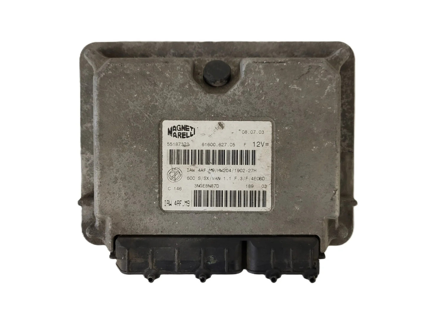 Fiat Seicento 600 ECU / 55187372 / IAW 4AF.M9 / 61600.627.05 / MAGNETI MARELLI